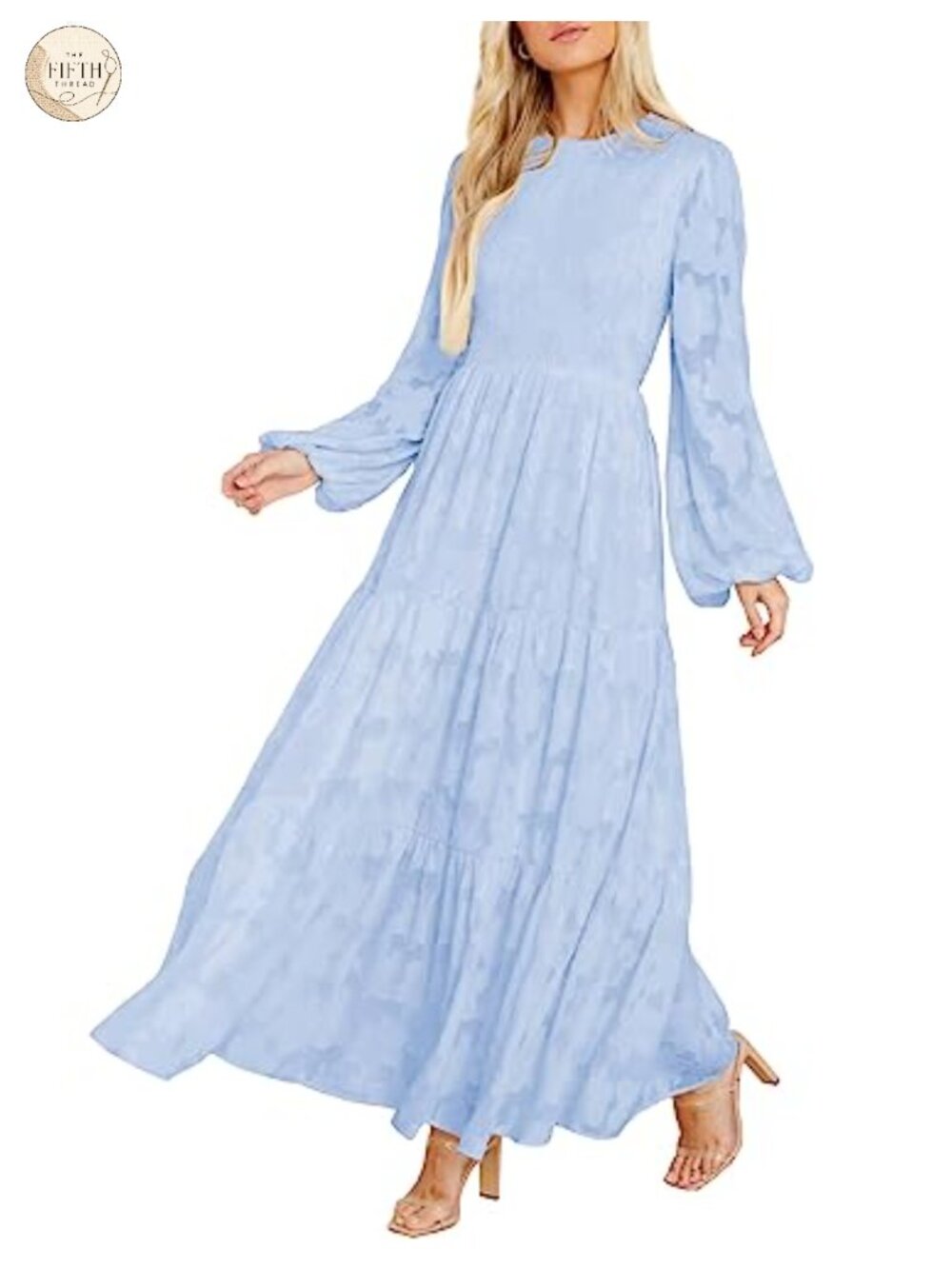 MITILLY Long Sleeve Maxi Dress Formal Wedding Guest Modest Fall